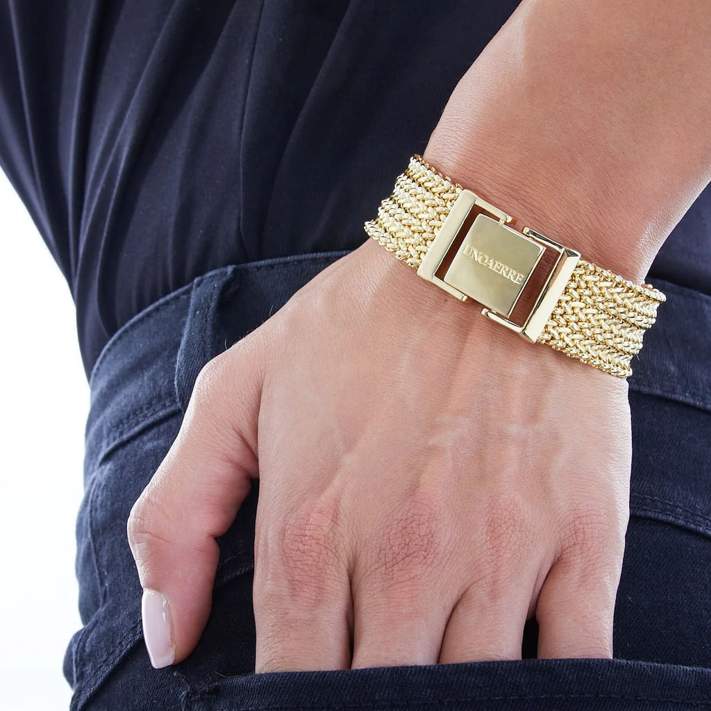 Bracciale in bronzo dorato Unoaerre 1987