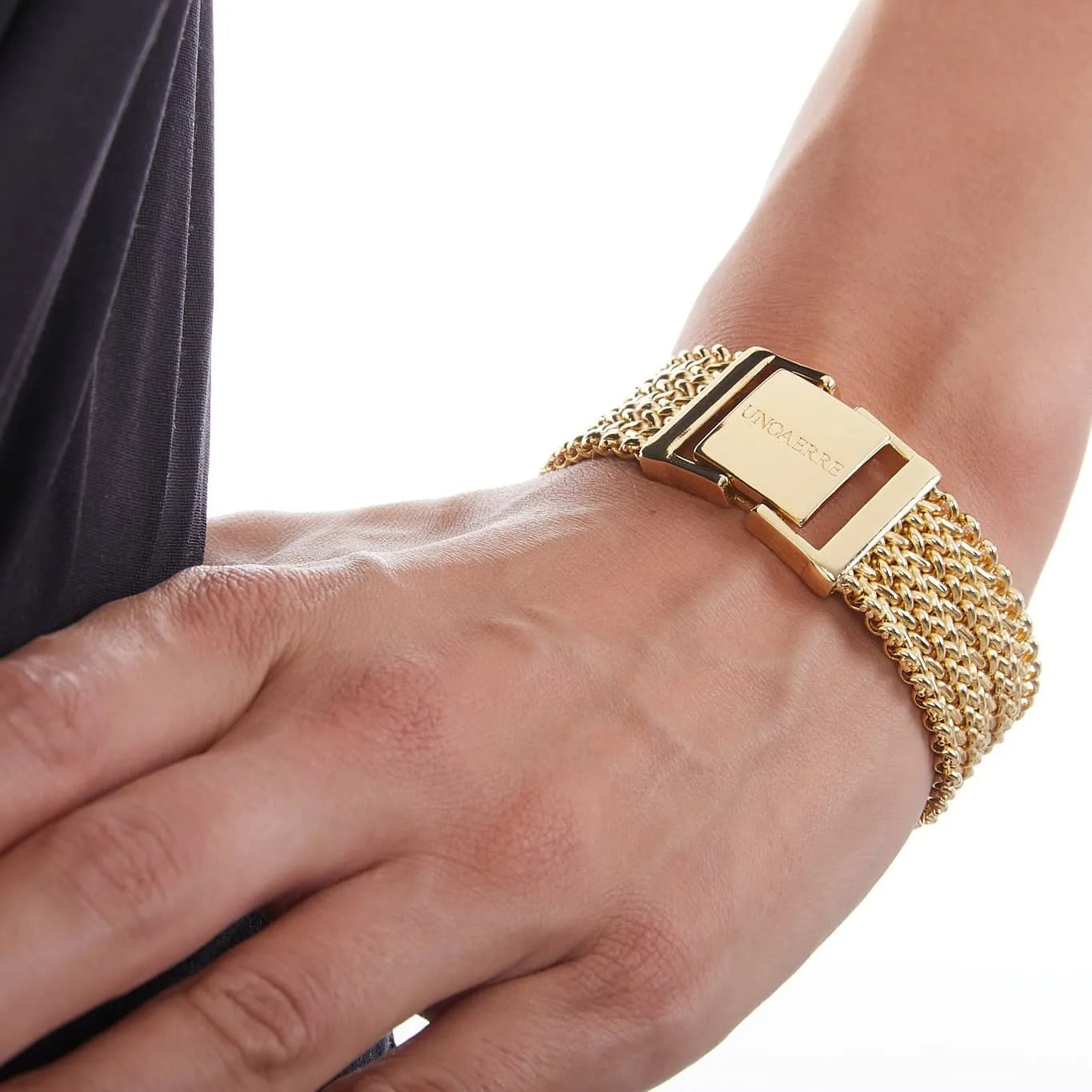 Bracciale in bronzo dorato Unoaerre 1987