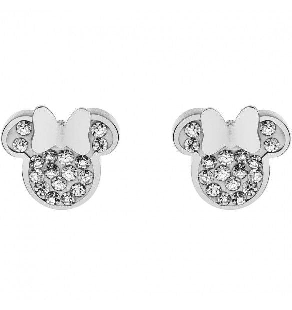 Orecchini bambina minnie in acciaio zirconati e600177rwl-b.cj
