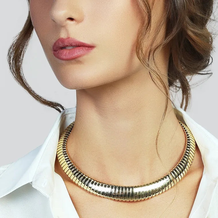 Collana catena maxi Unoaerre in bronzo dorato 2774