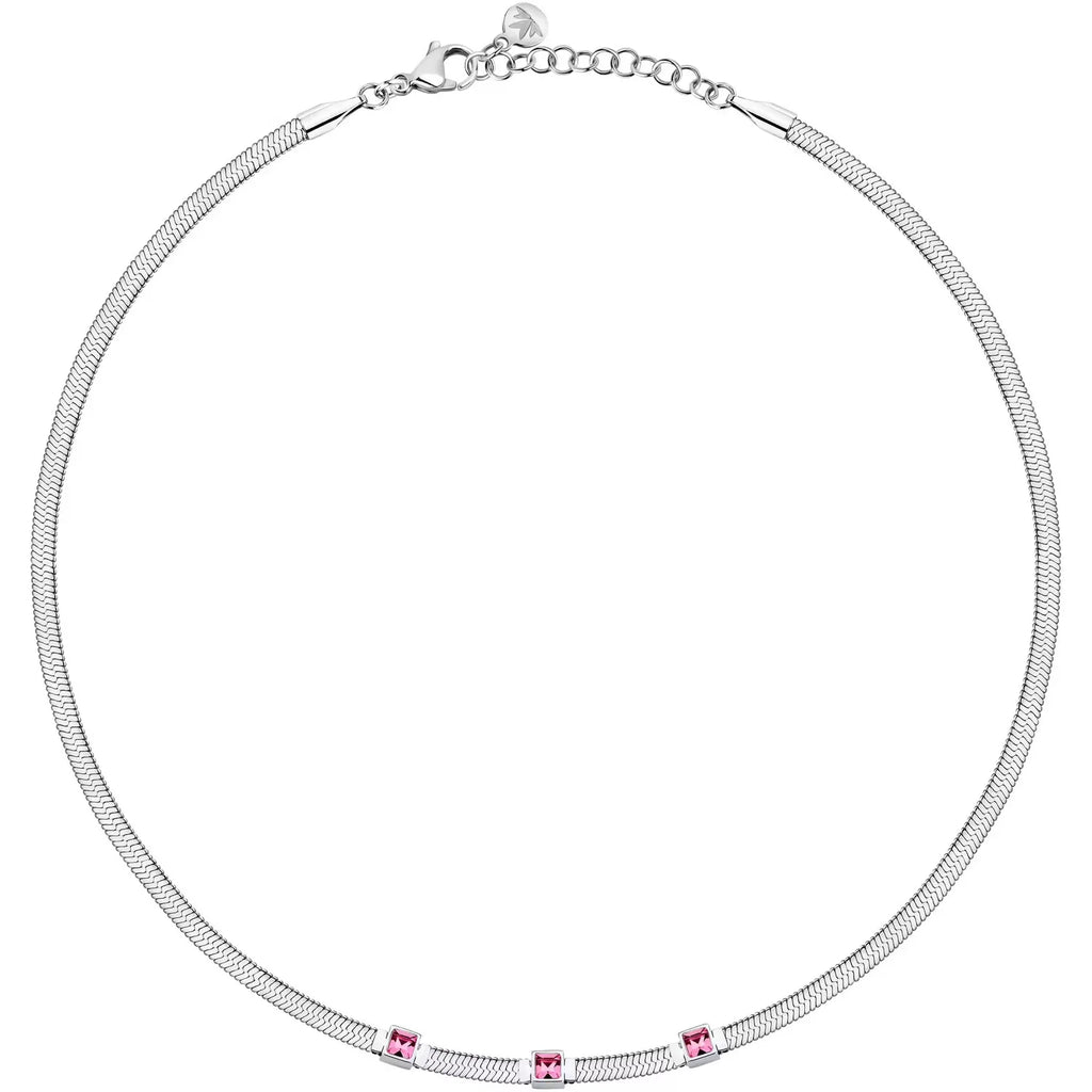 Collana donna Morellato stile snake con zirconi SAVY27