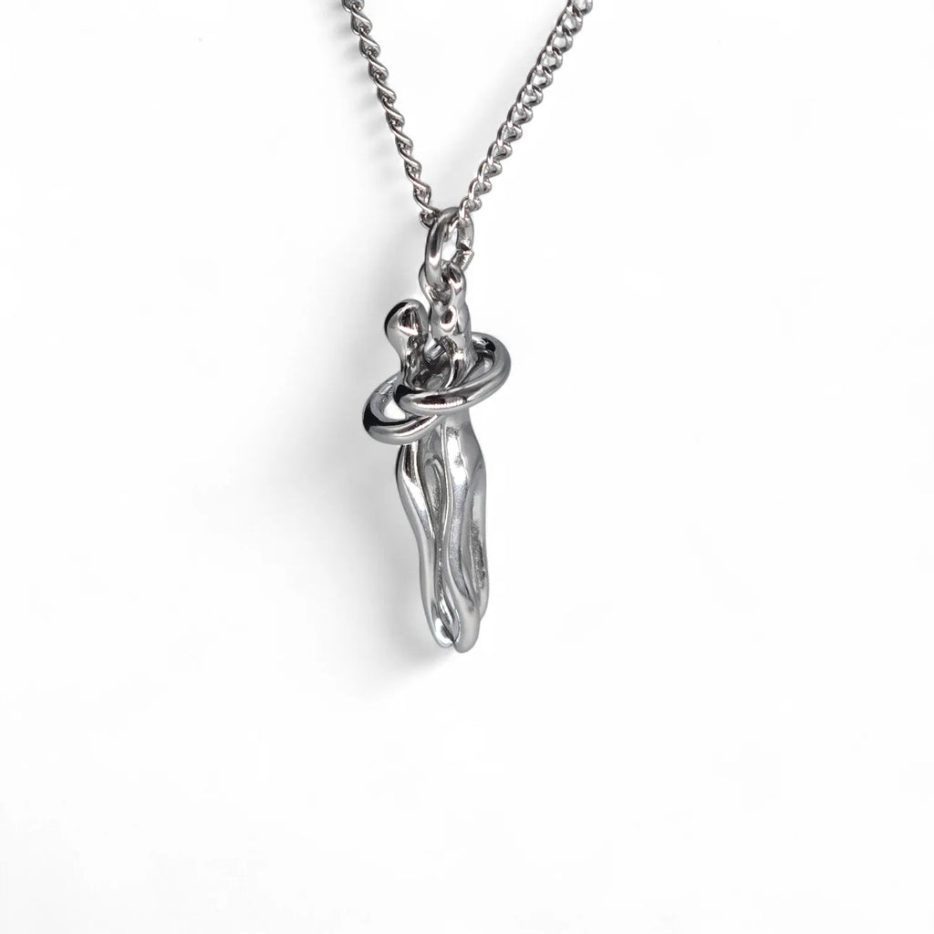 Collana Abbraccio Uomo e Donna Simbolo d’Amore e Unione