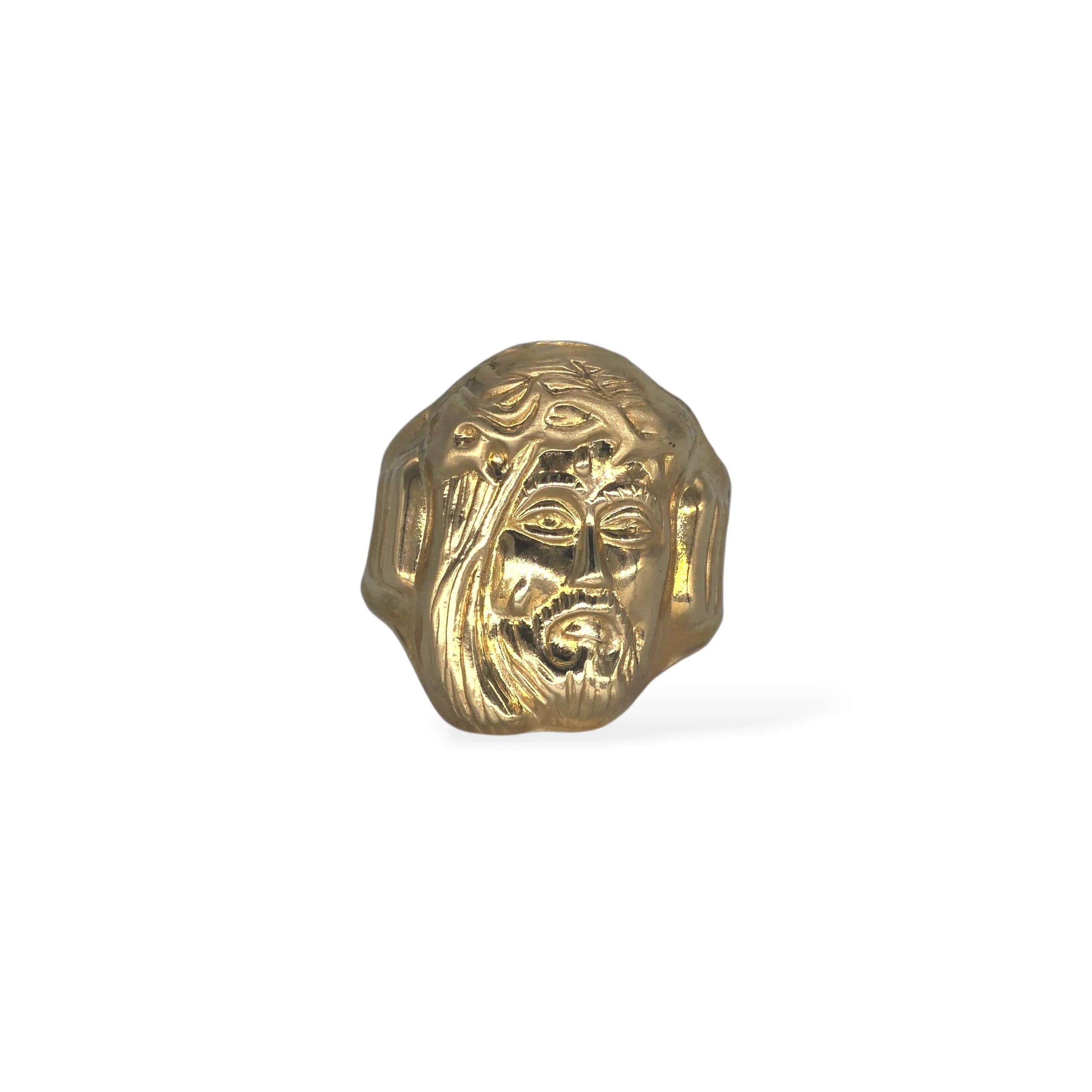 Anello con Gesù in Oro 18 Carati