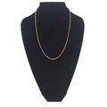 Collana funetta tricolore oro 18 carati su busto nero