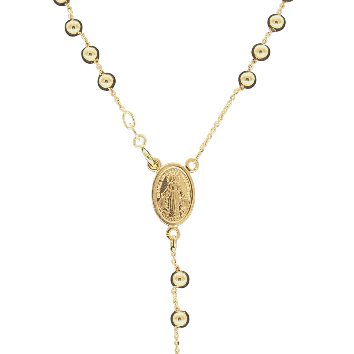 Rosario oro giallo 18 carati misura 50 cm