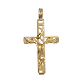 Crocifisso in Oro Giallo 18 Carati con Cristo stilizzato