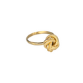 Anello in oro 18 carati con nodo, vista laterale