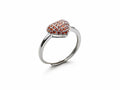 Anello Donna 4US Cesare Paciotti Argento 925 a cuore con Zirconi rossi 4UAN5720W