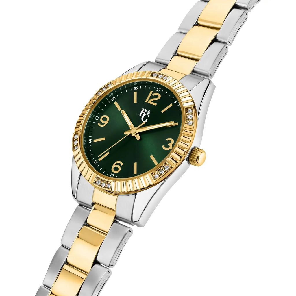 Orologio acciaio B&G donna con quadrante verde r3853241529