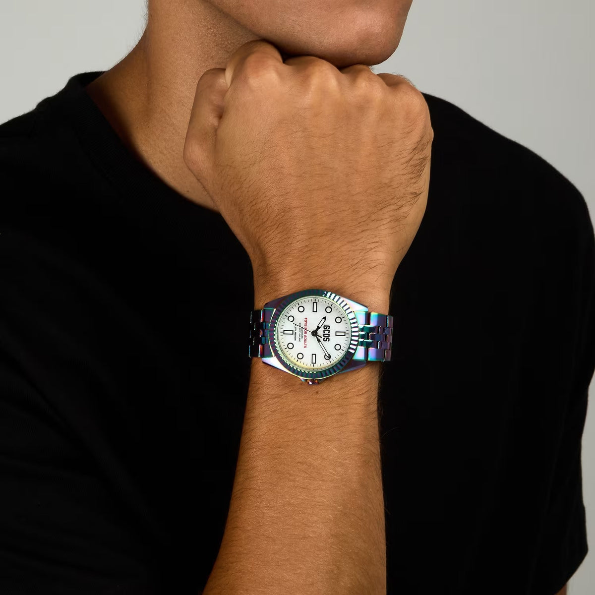 Orologio GCDS playful precision gold uomo