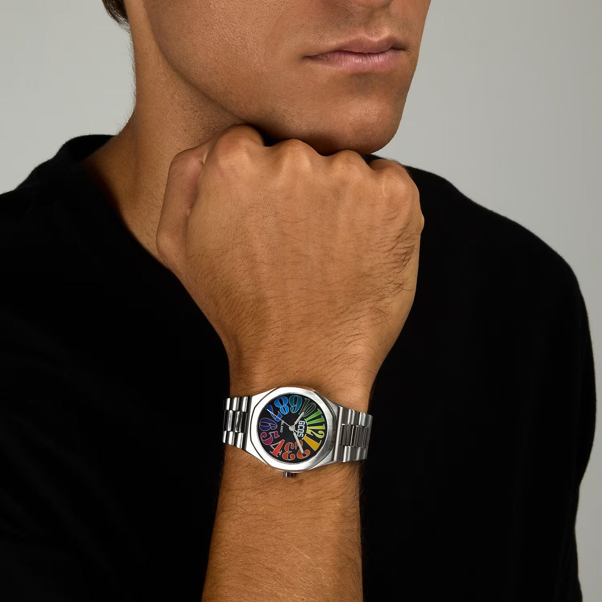 Orologio GCDS time bomb silver uomo
