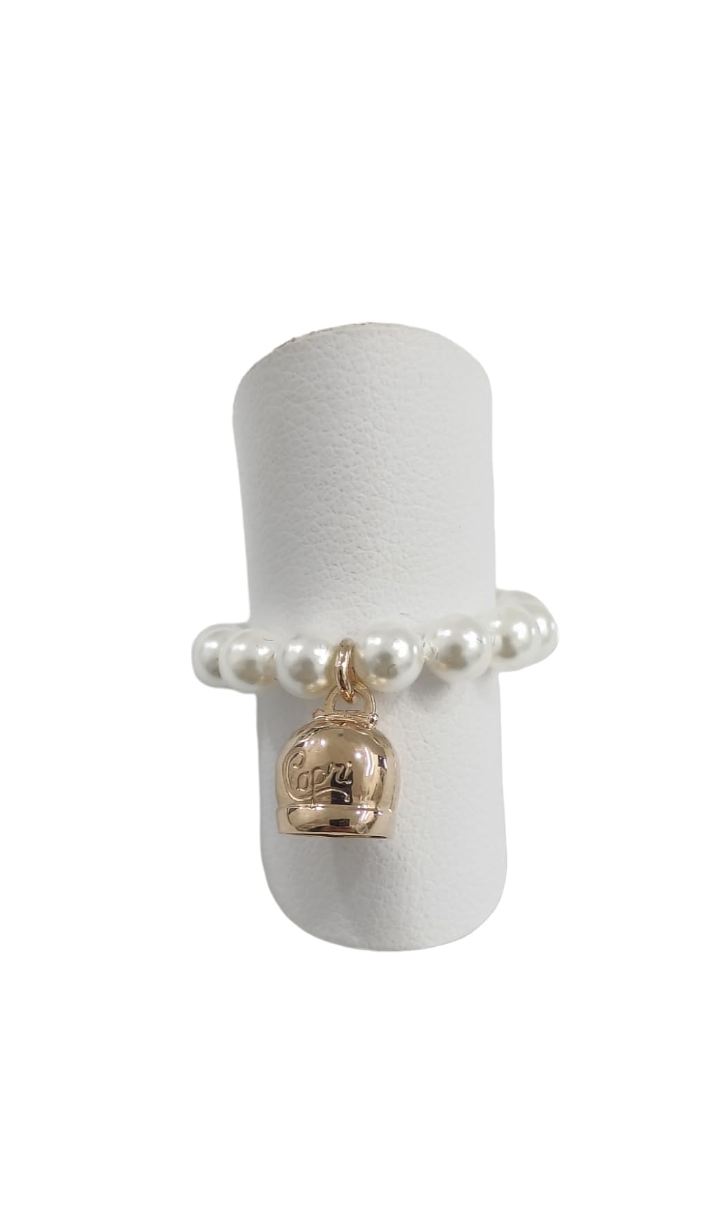 Anello regolabile donna campana capri rosè in argento 925 con perle sintetiche