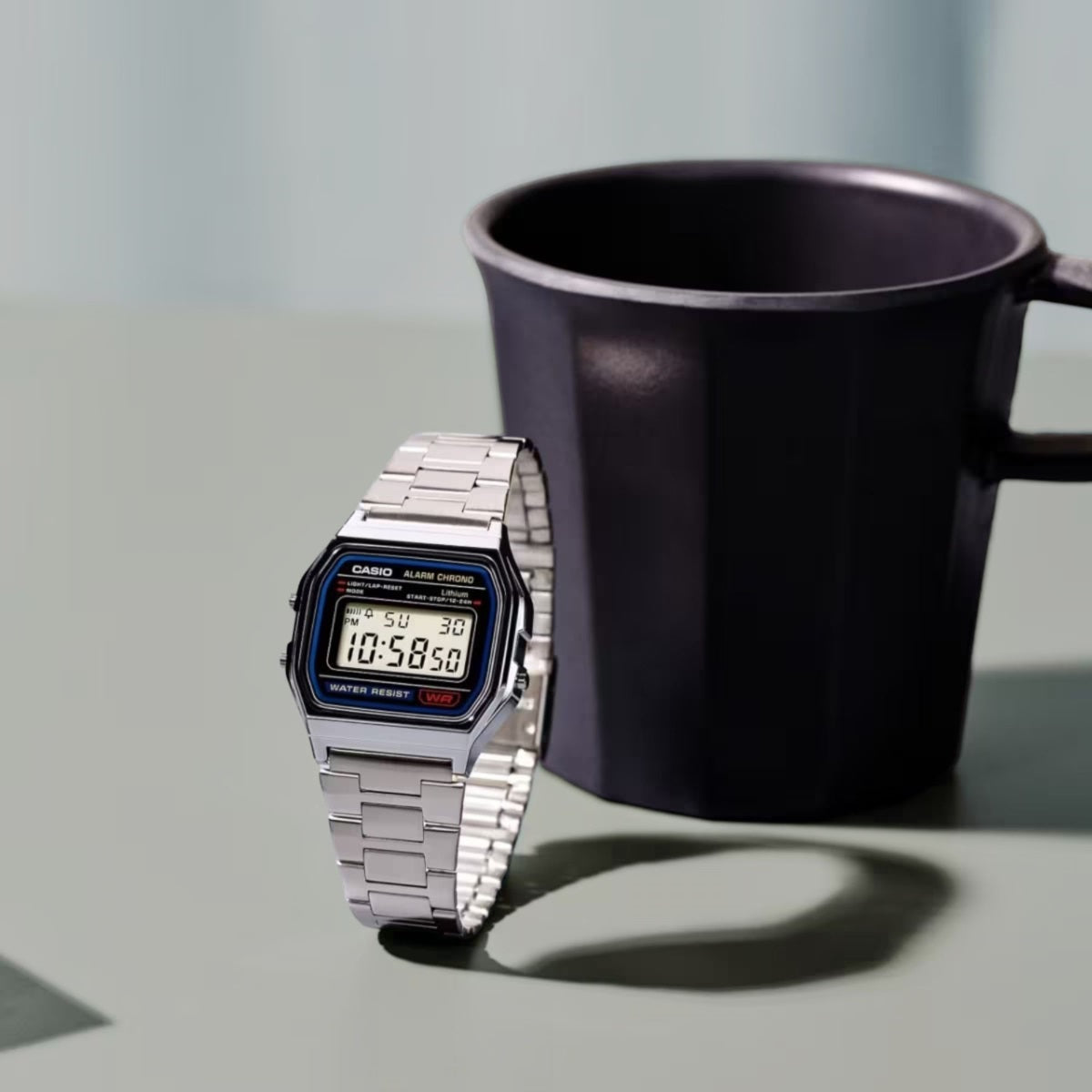 Casio Vintage A158wa orologio unisex Multifunzione stile classico