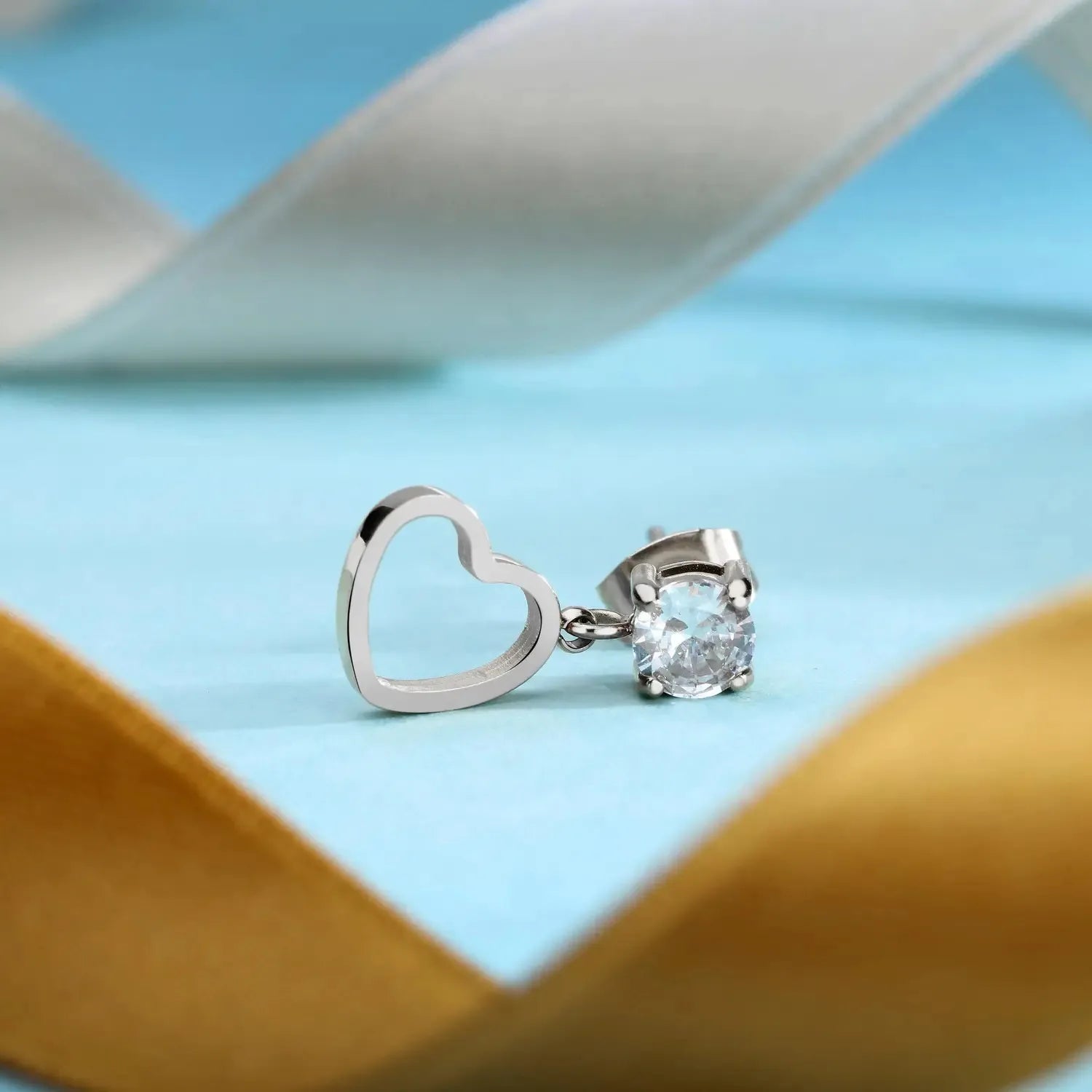 Damen-Einzeltohrring La petite story Herzanhänger lps02aqm58