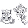 Orecchini donna punto luce in oro bianco e diamanti marchio Donnaoro dkol8789.s014