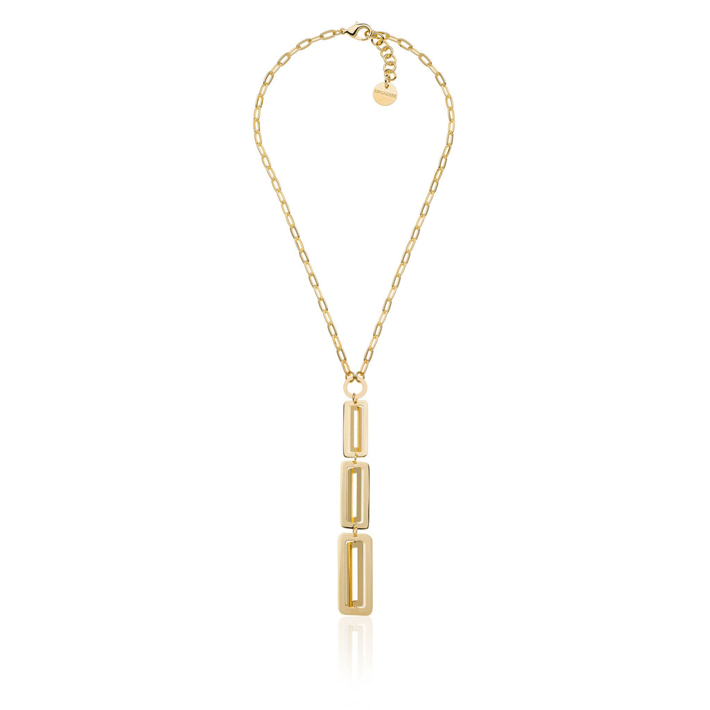 Collana Unoaerre donna catena dorata a Y Dinamica 2452
