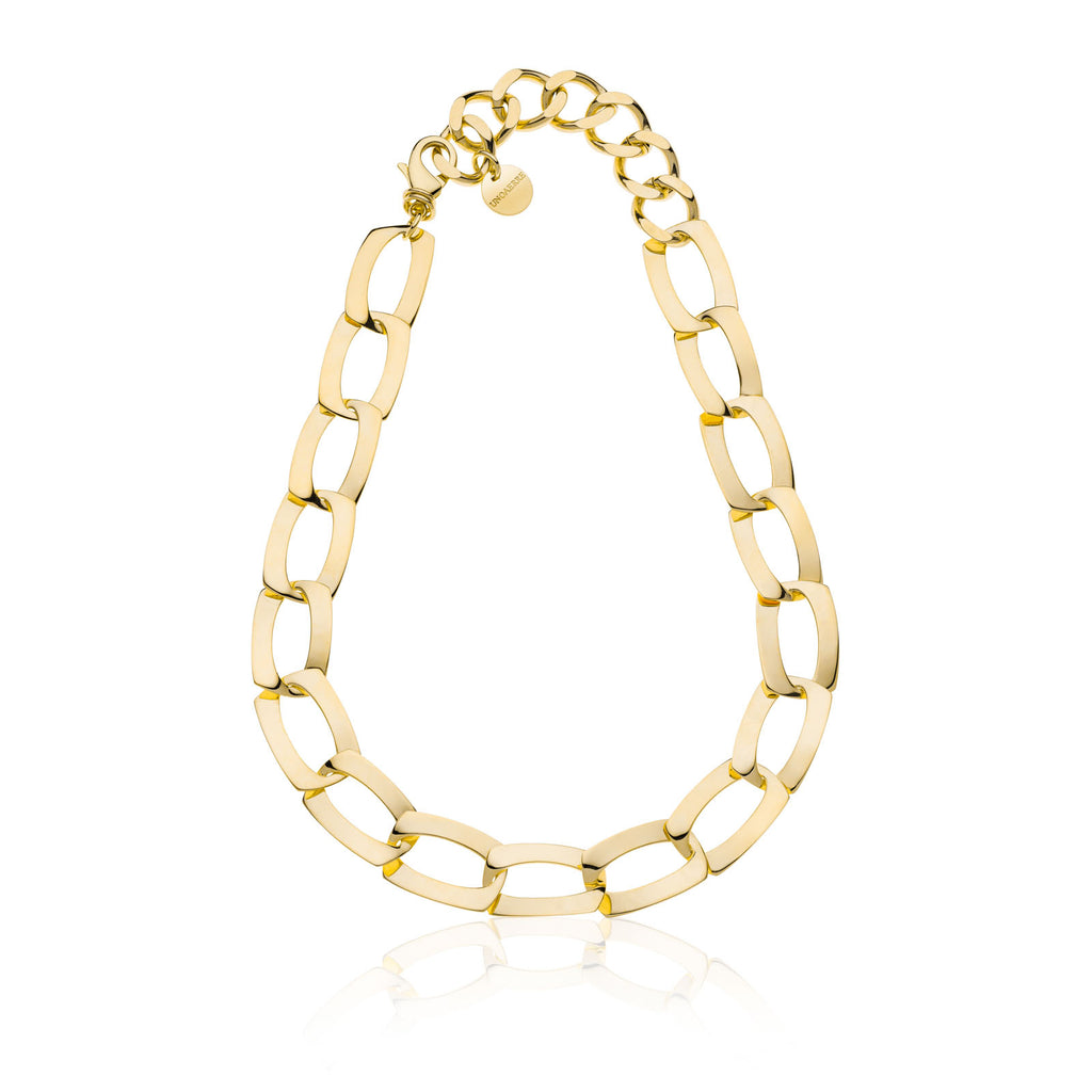 Collana catena dorata piatta Dinamica Unoaerre donna 2443