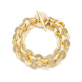 Bracciale Unoaerre donna due file catena tonda 2469