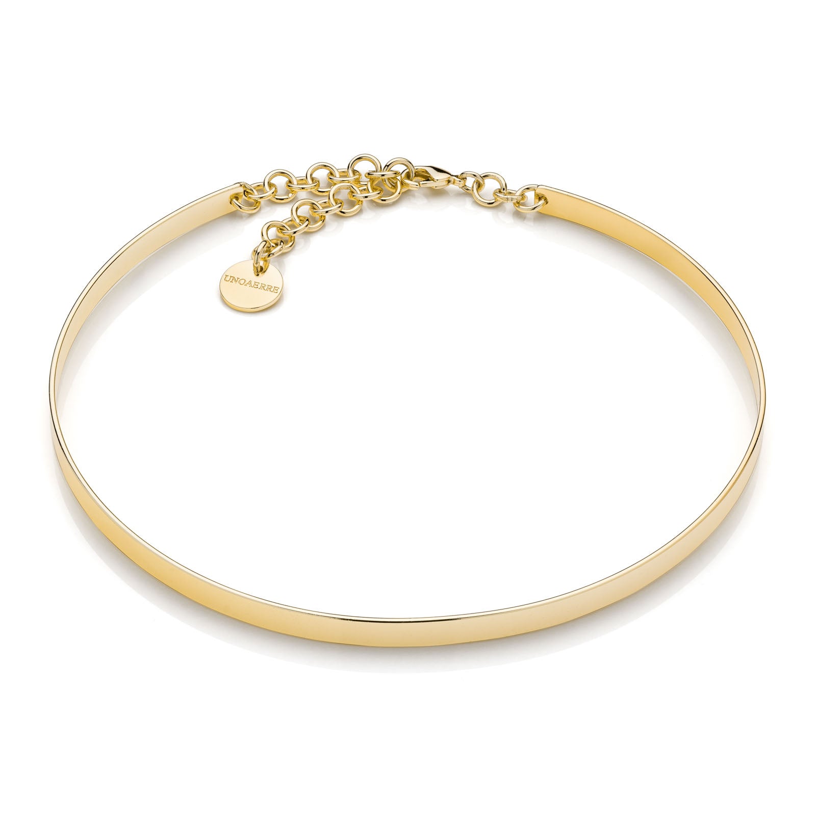 Collana dorata rigida Unoaerre donna 2409 bronzo dorato