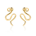 Orecchini dorati serpente Unoaerre donna 2438