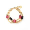 Bracciale Gipsy con sfere rosa Unoaerre 2562