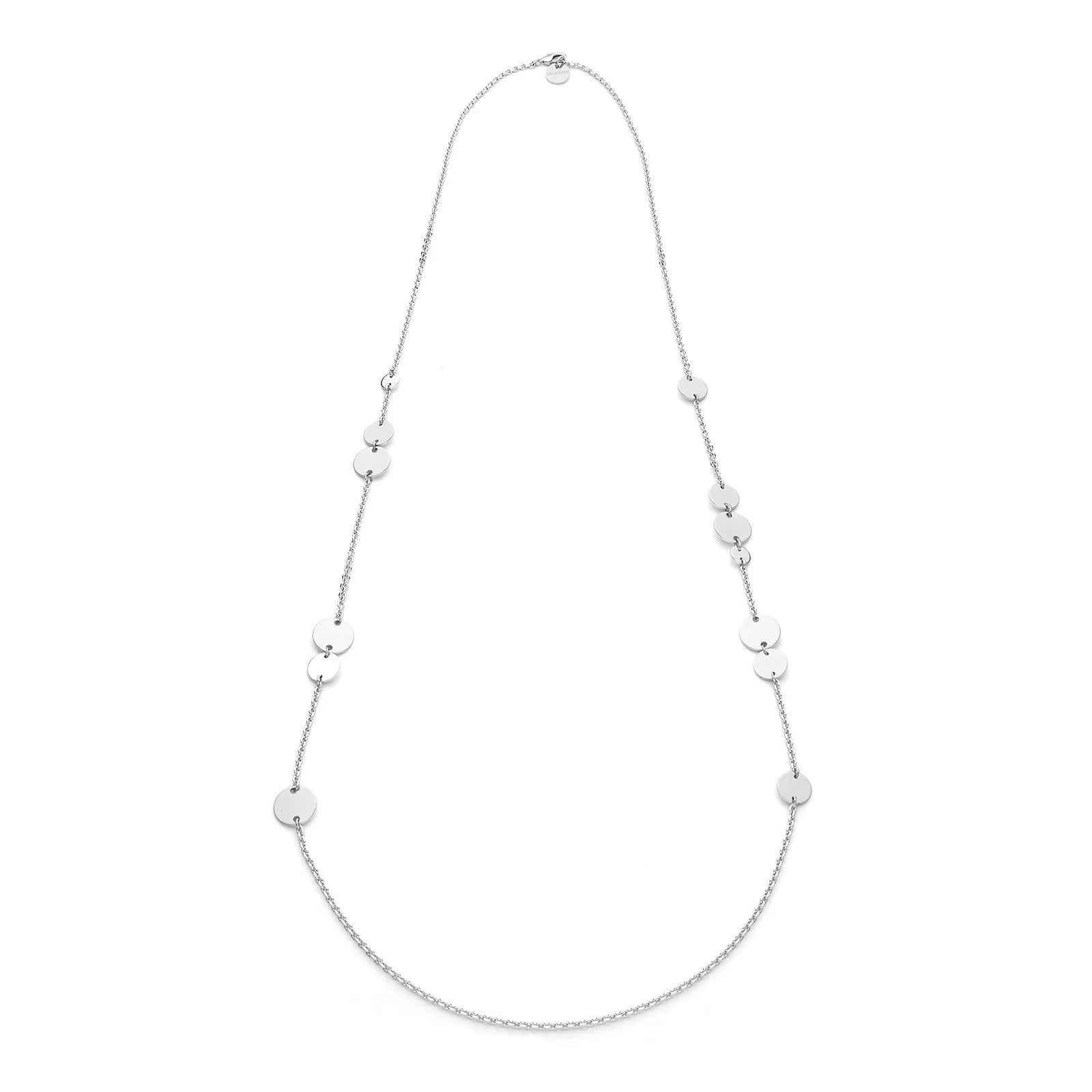 Collana lunga Dinamica argentata Unoaerre in bronzo argentato 2588