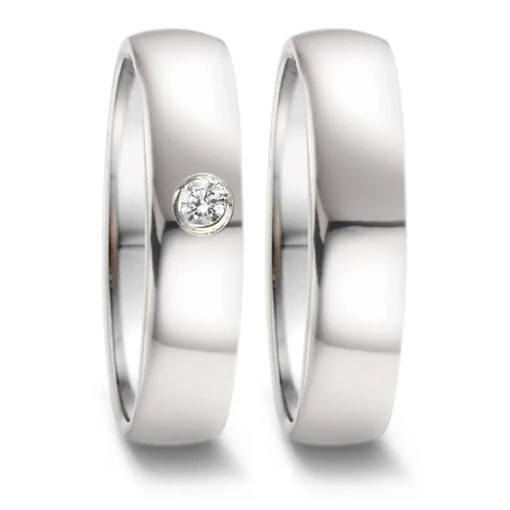 Fedine Fedi Diamante in Argento 925 Coppia