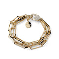 Bracciale chiusura con zirconi dorato Unoaerre 2726