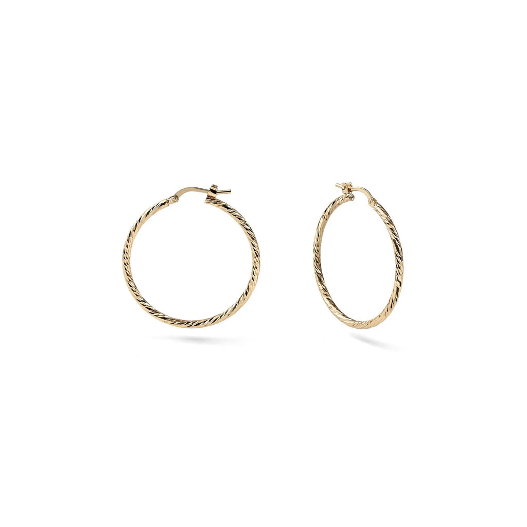 Orecchini a cerchio diamantati mini 2731