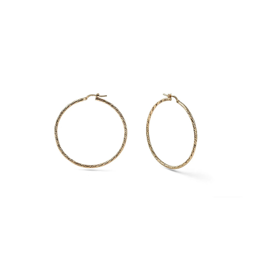 Orecchini a cerchio diamantati maxi 2733