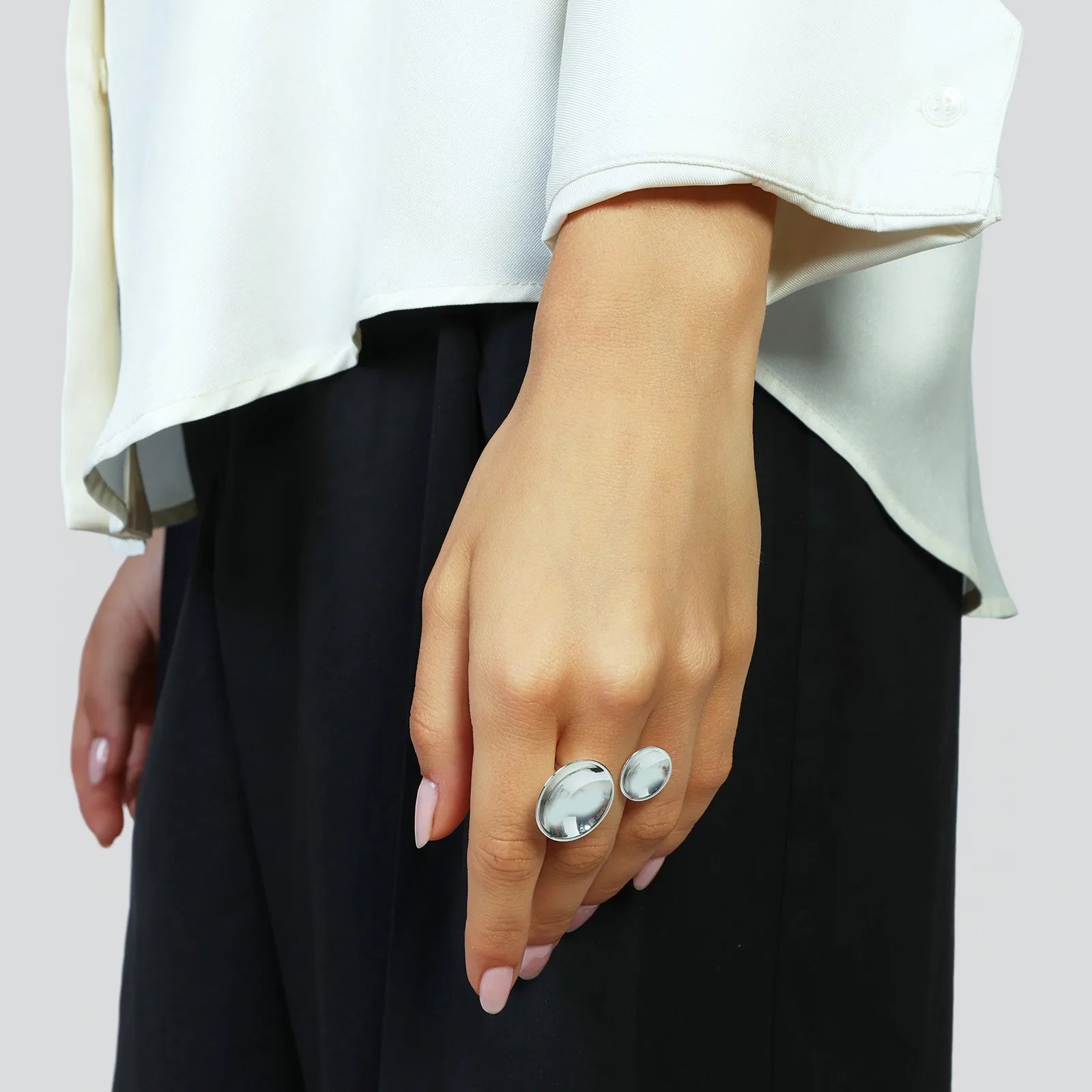 Anello argentato Lux Unoaerre 2737