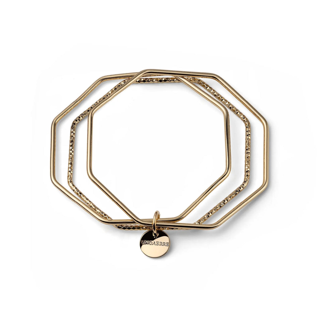 Bracciale dorato 3 bangle Unoaerre 2742