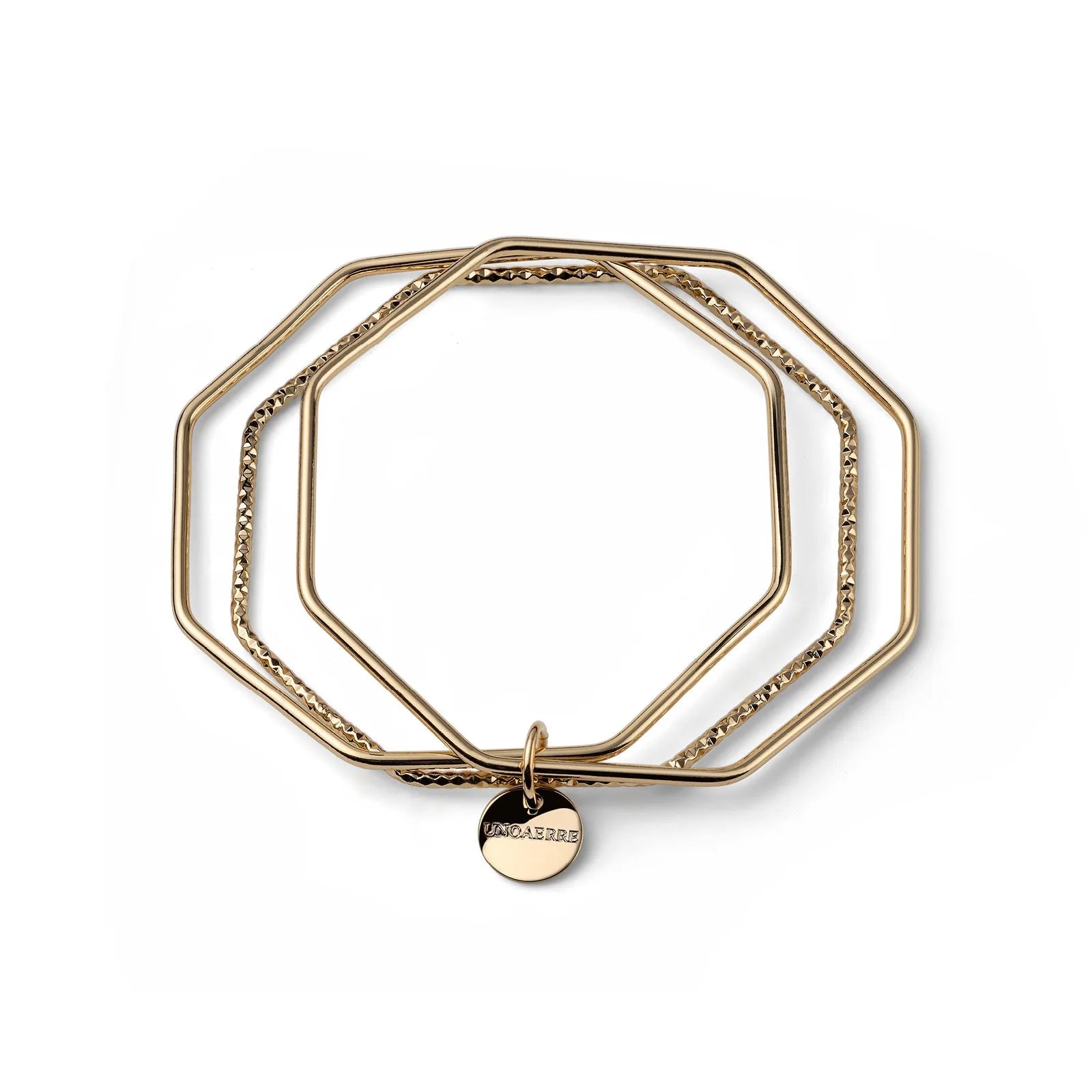 Bracciale dorato 3 bangle Unoaerre 2742