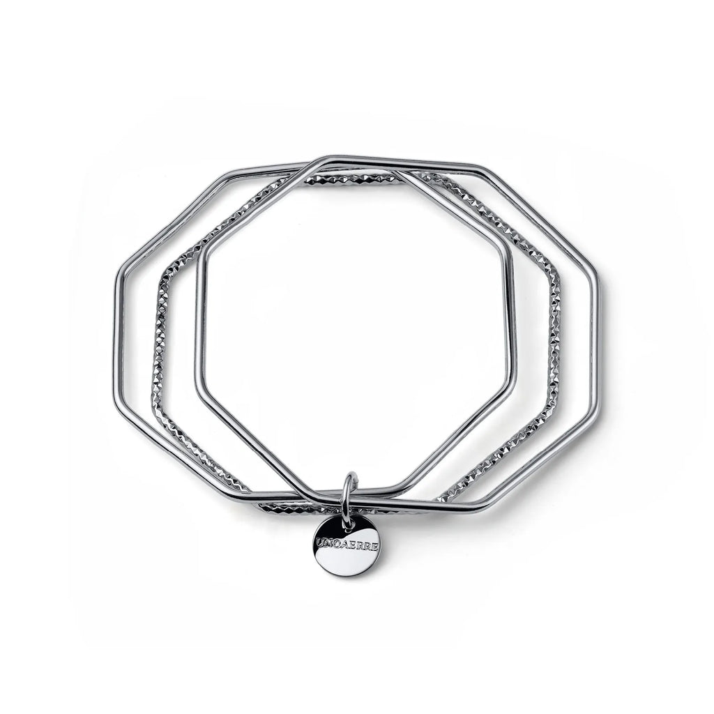 Bracciale argentato 3 bangle Unoaerre 2743