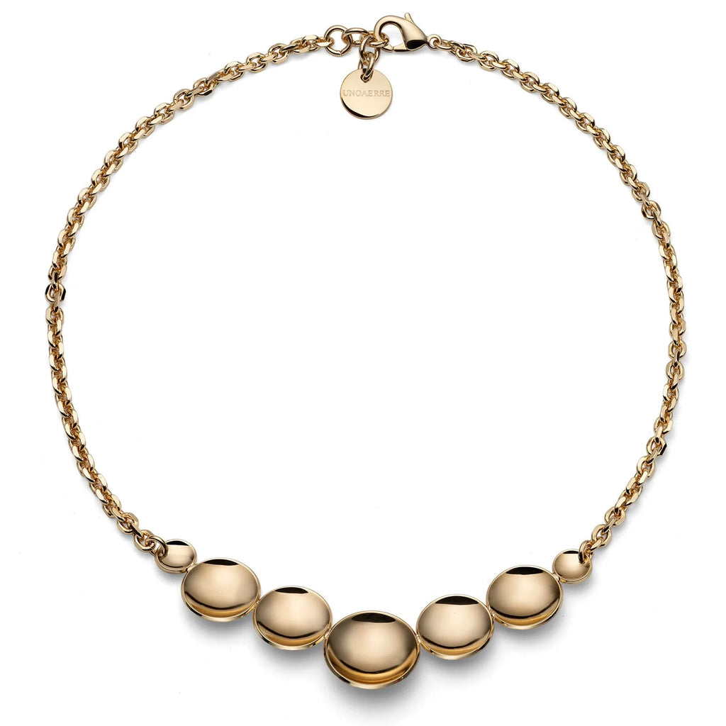 Collana catena Lux Unoaerre in bronzo dorato 2744