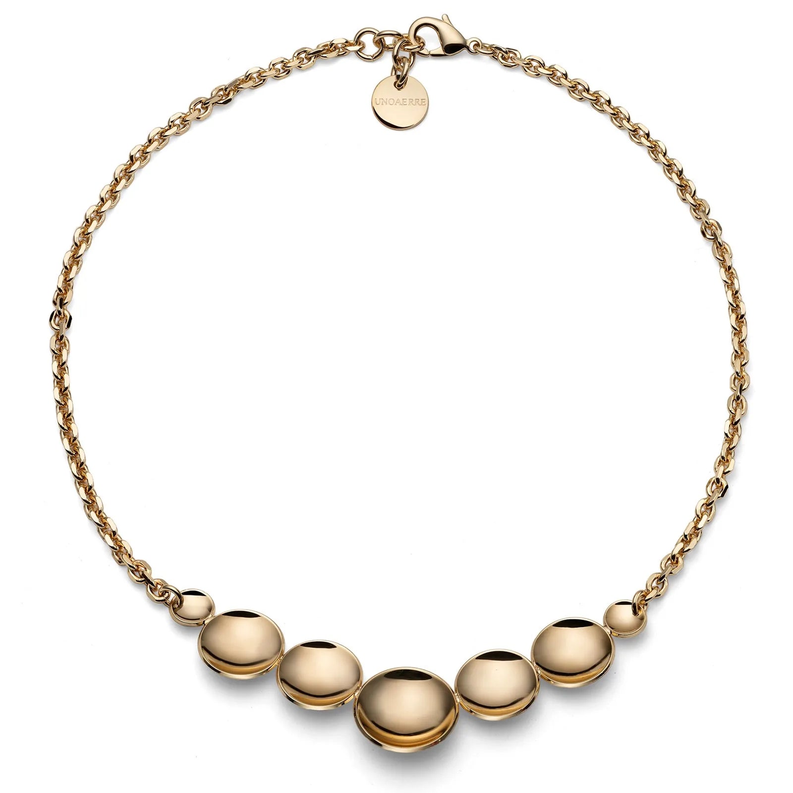 Collana catena Lux Unoaerre in bronzo dorato 2744