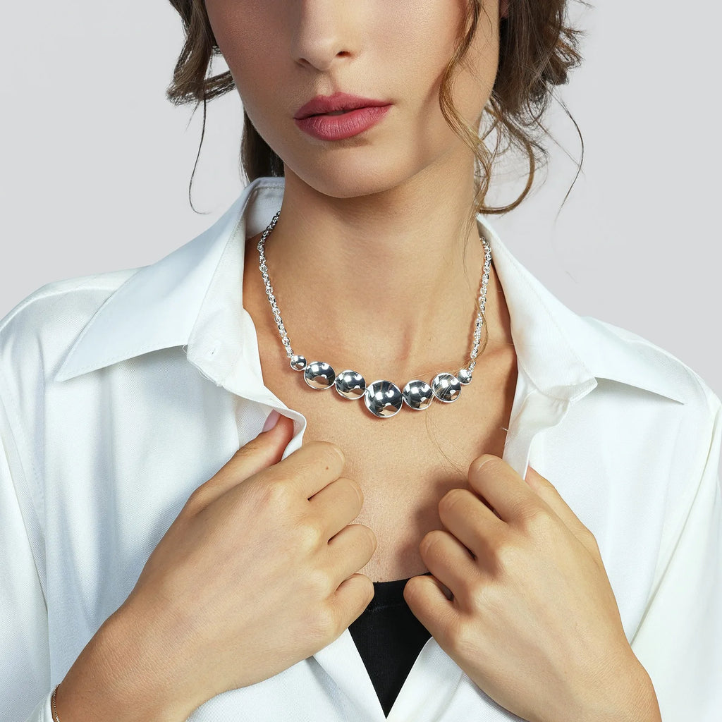 Collana catena Lux Unoaerre in bronzo argentato 2745