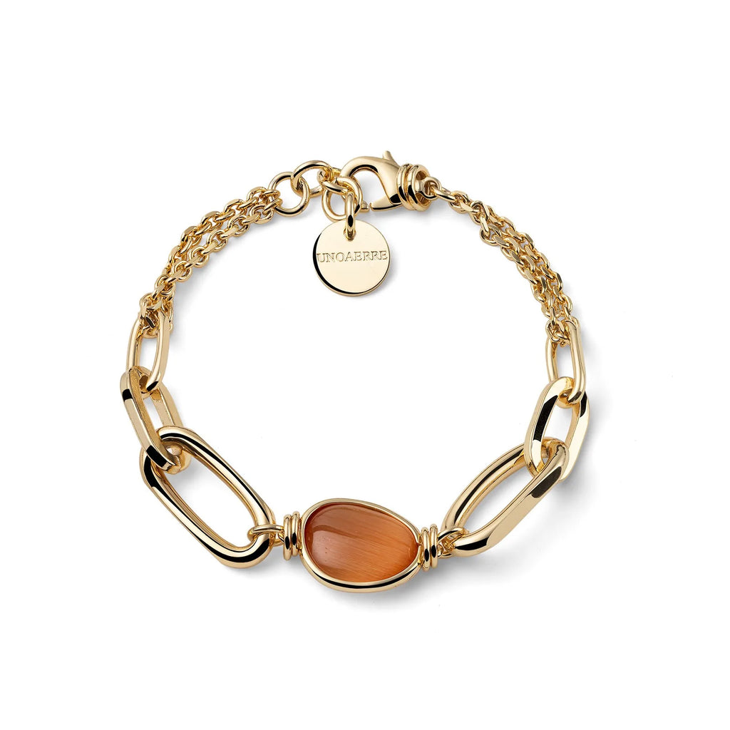 Armband mit Katzenaugen-Steinen Unoaerre 2762