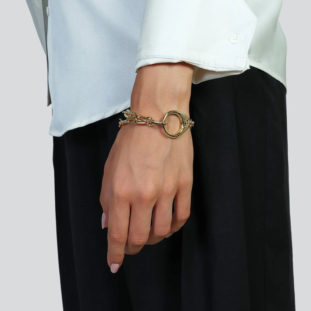 Armband Maxi-Karabiner vergoldet Unoaerre 2767