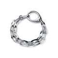 Bracciale maxi moschettone argentato Unoaerre 2768