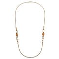 Collana lunga con pietre occhio di gatto Unoaerre 2773