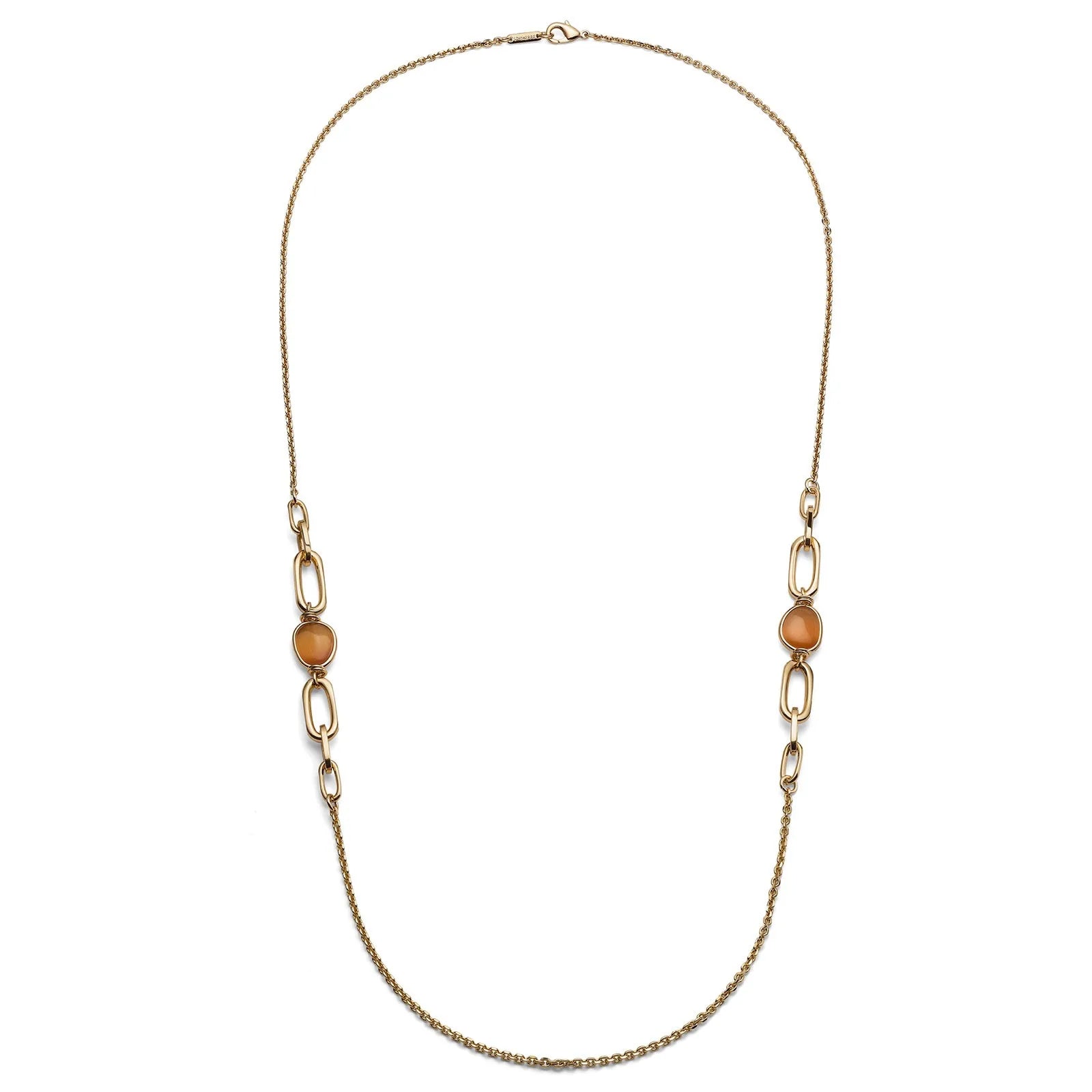 Collana lunga con pietre occhio di gatto Unoaerre 2773