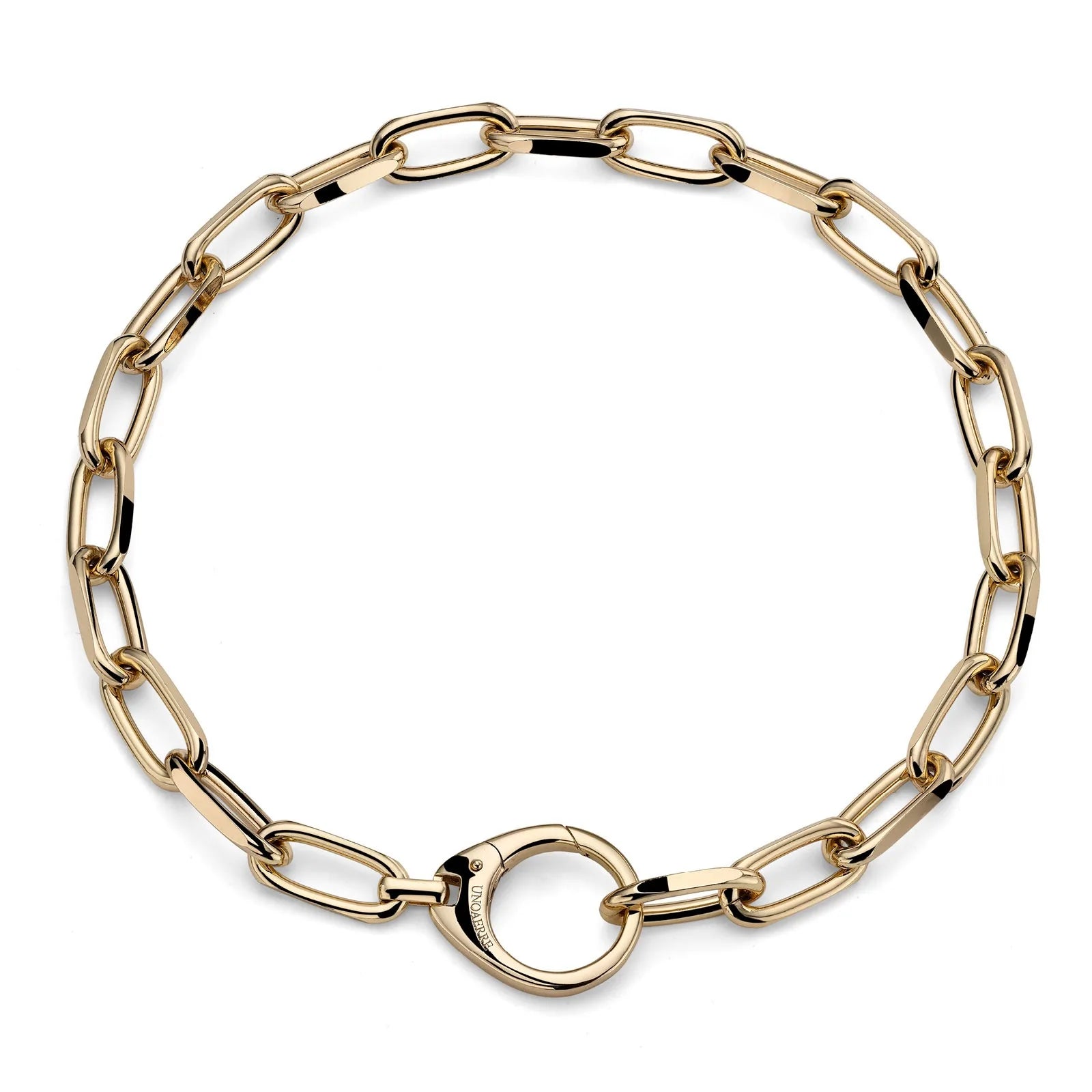 Collana maxi moschettone dorata Unoaerre 2777