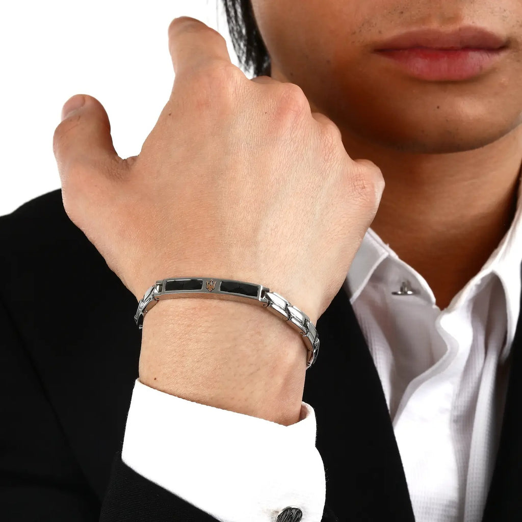 Bracciale Maserati Jewels ceramica uomo JM224ATZ40