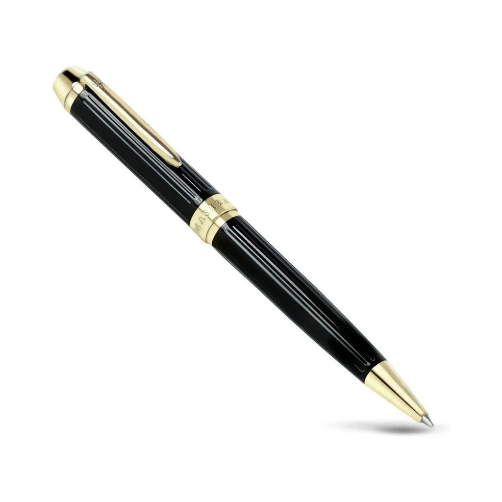 Kugelschreiber MASERATI J880641601 Schwarz Gold vergoldet J880641601