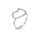Anello AA0629Q Oro 9K Forma Cuore Diamanti Lab Grown
