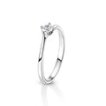 Anello solitario oro bianco 9K con diamante Lab Grown AA0688