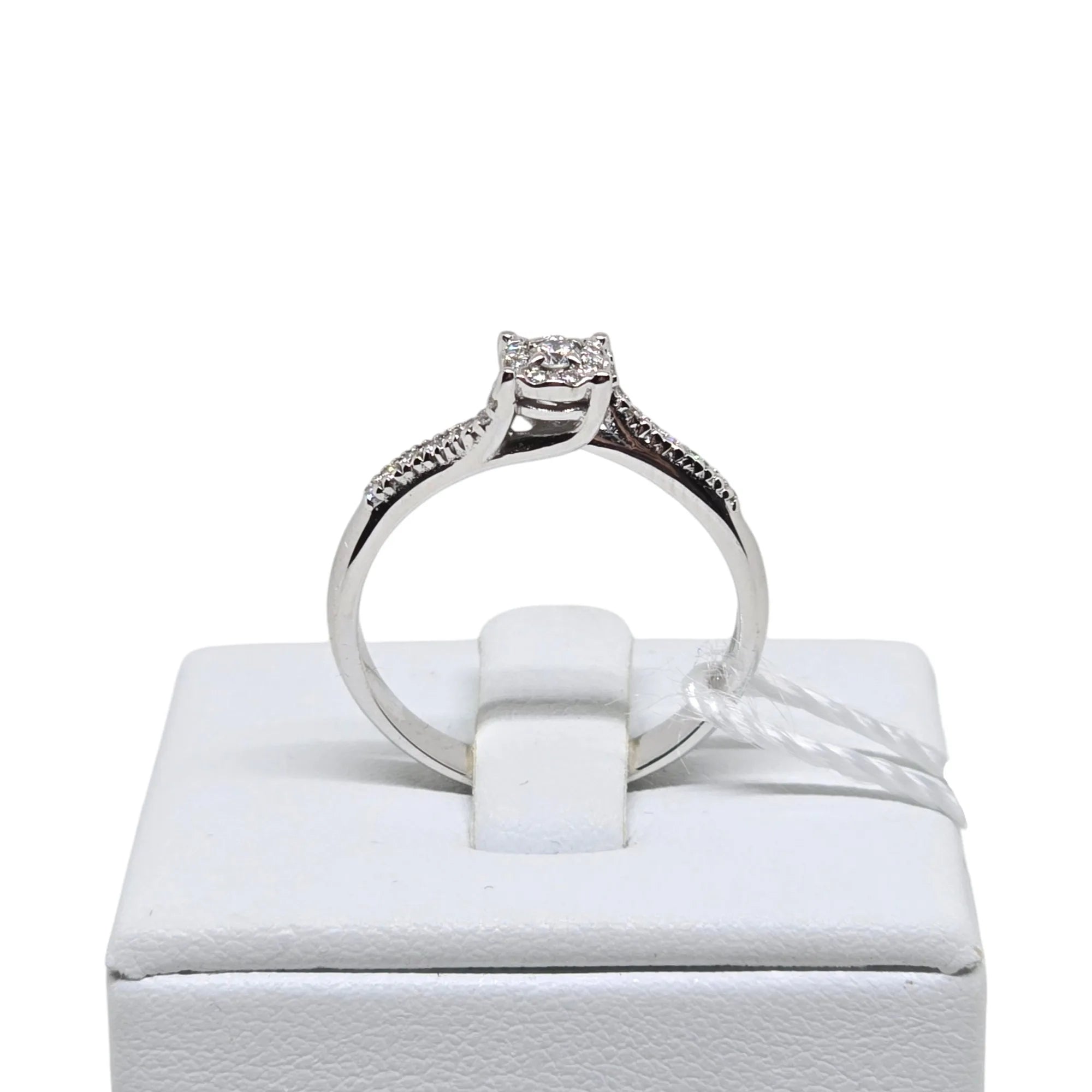 Anello donna solitario in oro e diamanti Pg gioielli anglare/1