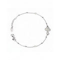 Amen - Bracciale Unisex Arg 925 Con Croce In Madreperla Grigia - BRBMPG3