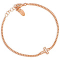 Amen Damenarmband aus 925er Silber - Tennis Rosé Kollektion